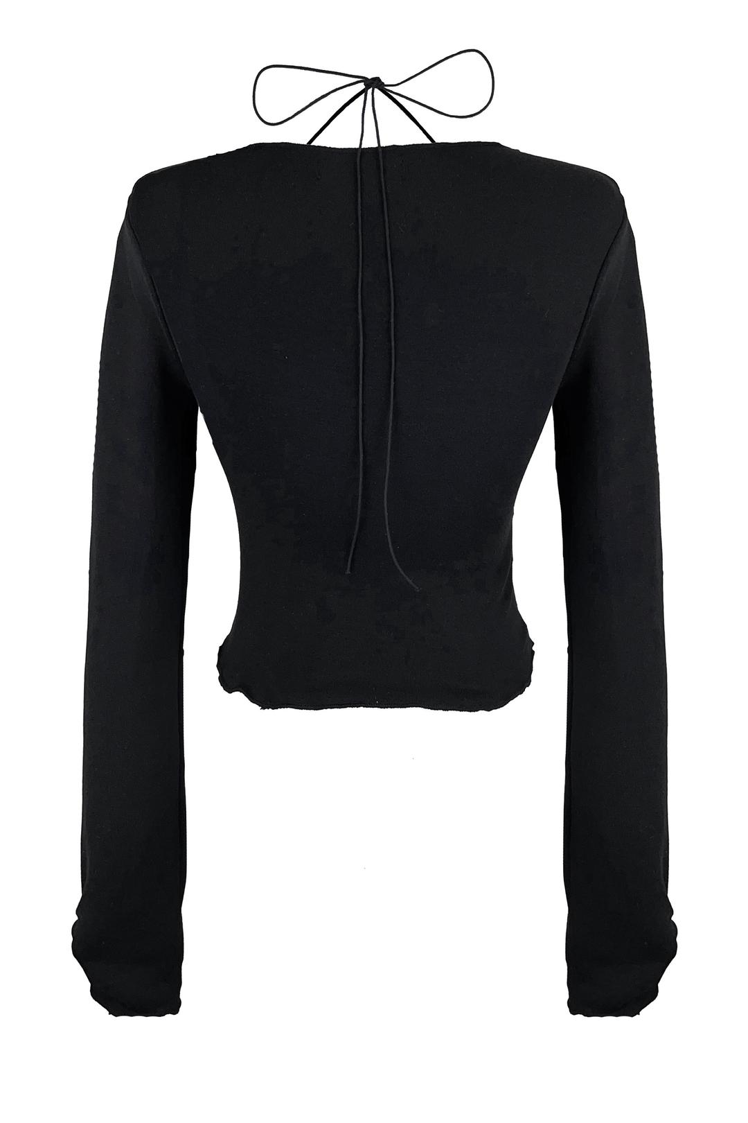 Square neck shirring tee
