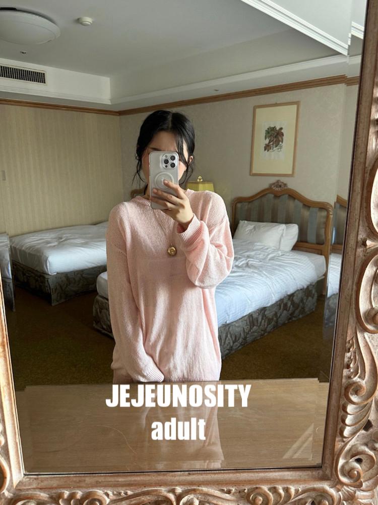 제제우노시티 어덜트 니트맨투맨 24여름 마벨32