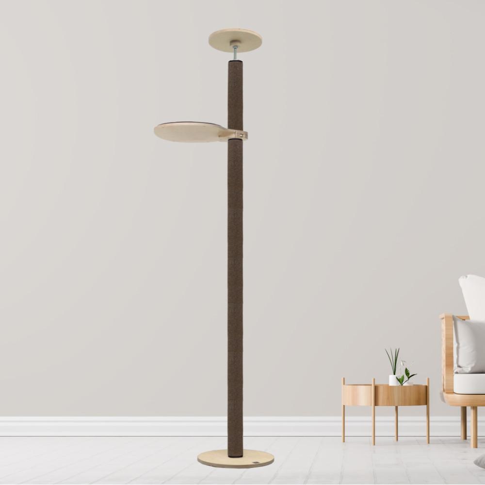 세상 튼튼한 모든펫 원목 캣폴 225-250cm 이내 아이보리카페트 20cm