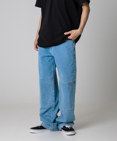 더블니 85283 루즈핏 데님팬츠 Light Denim