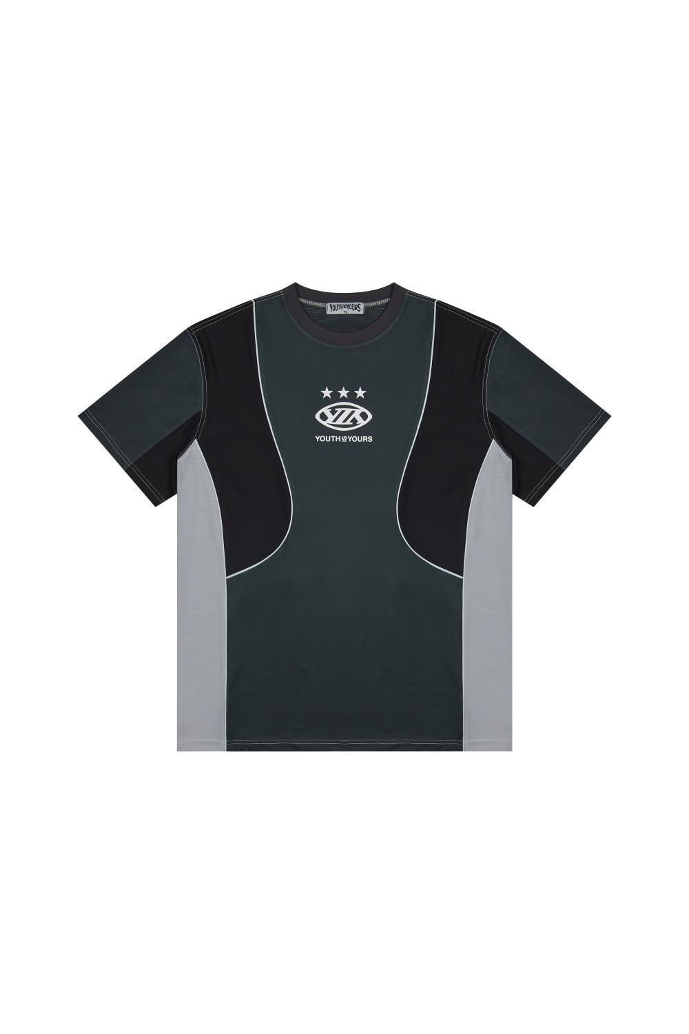 Y2 SCOTCH MESH TEE(CHARCOAL)