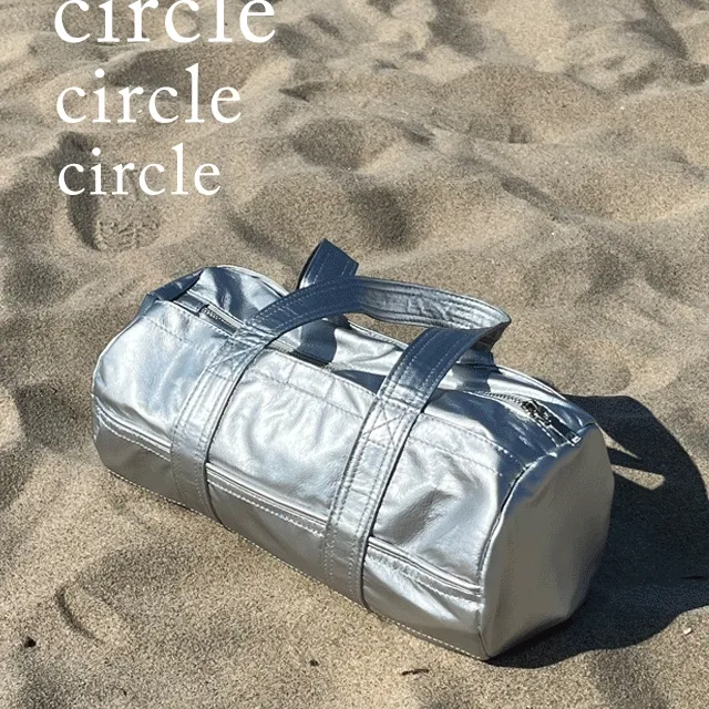 circle circle silver/black shoulger-bag