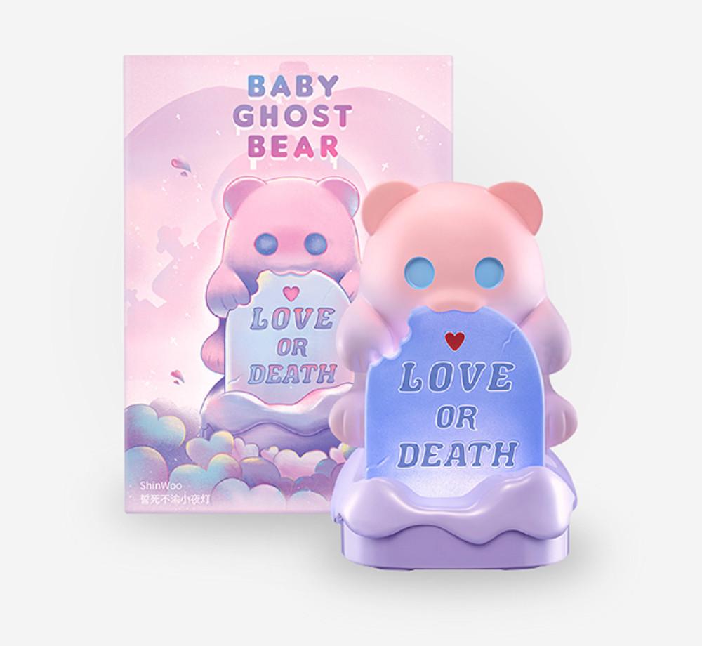 [정품] shinwoo 신우 무드등 러브 오어 데스 베이비 고스트 베어 피규어 무드등 / 새상품