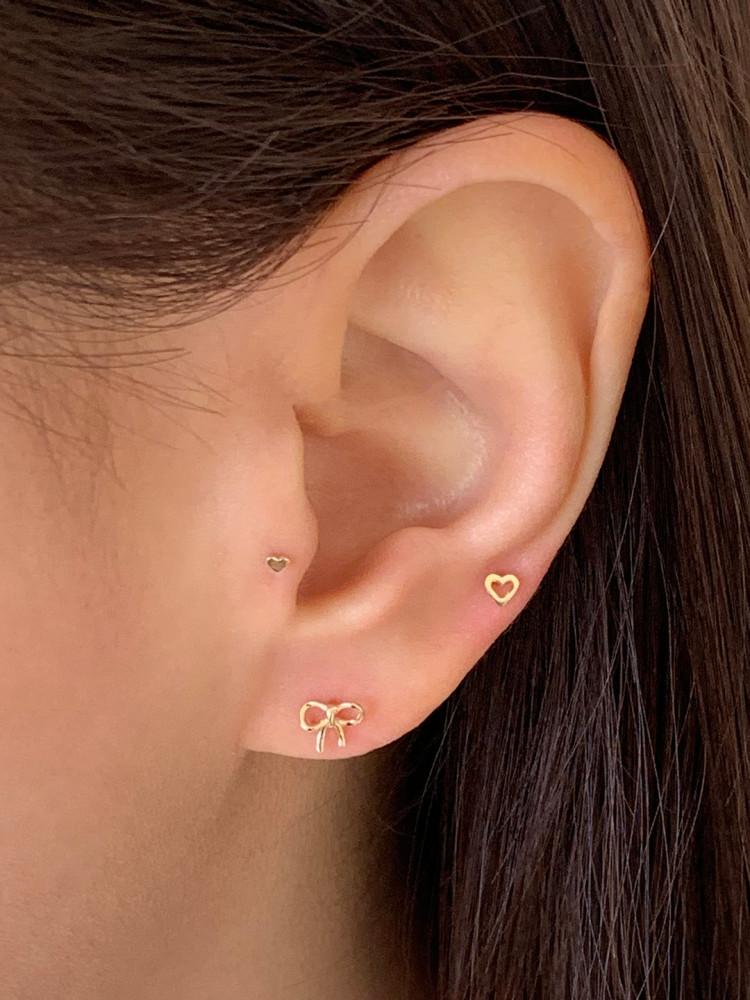 14k 제인 리본 피어싱