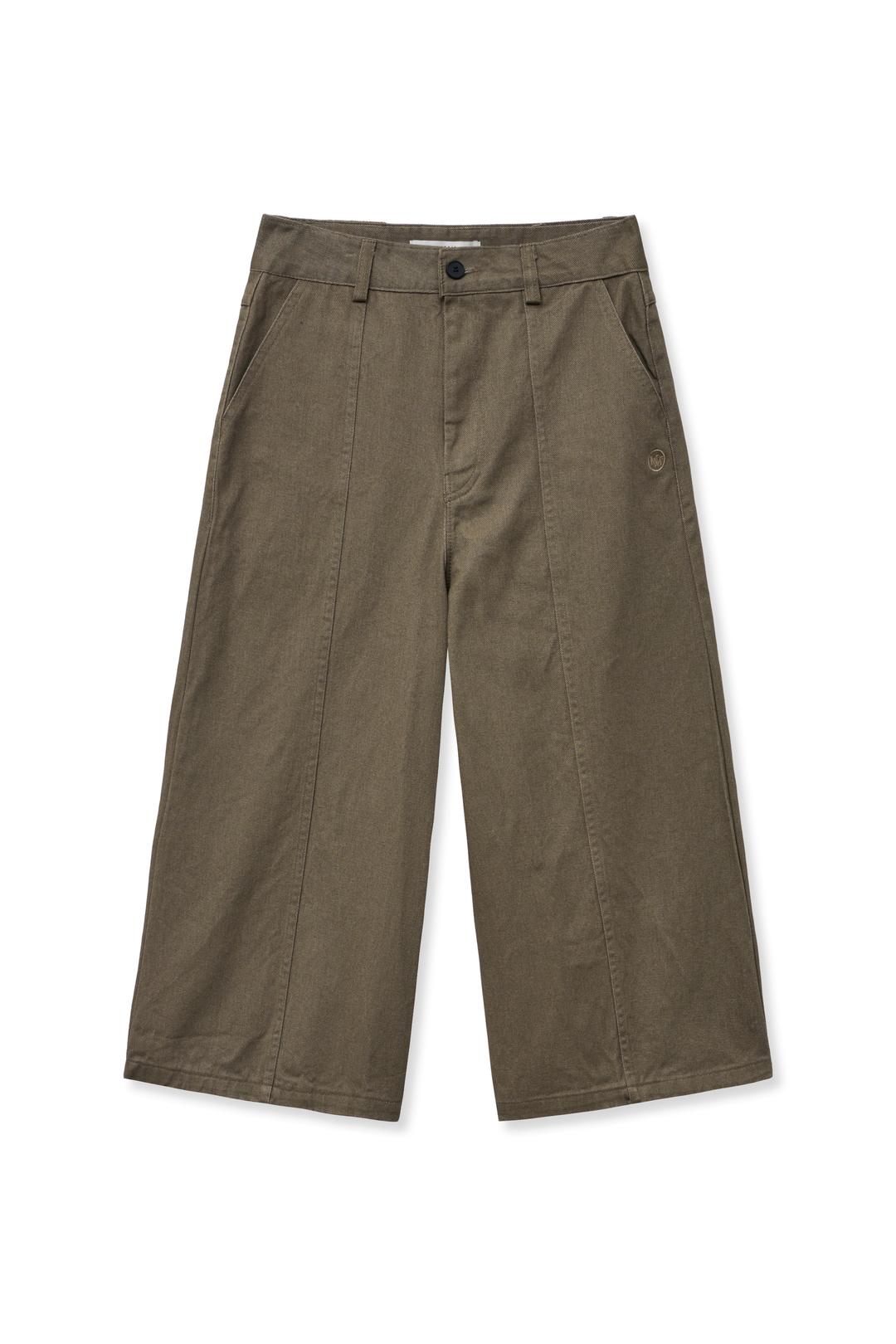 LOGO MIDI SHORTS,BROWN