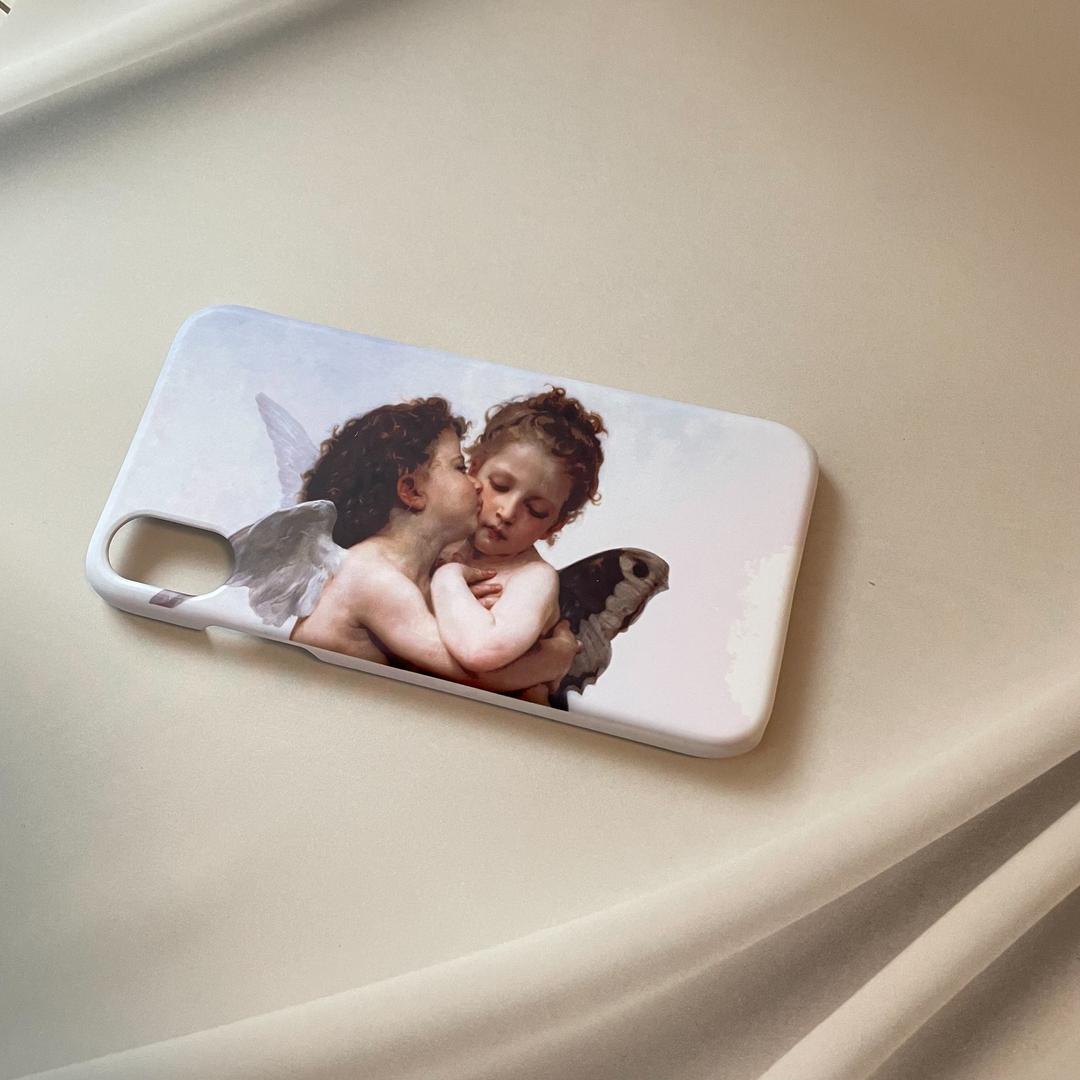 윌리엄 아돌프 부그로 "아무르와 푸쉬케, 아이들"/ William Adolphe Bouguereau "Amor and Psyche, Children" - iPhone13