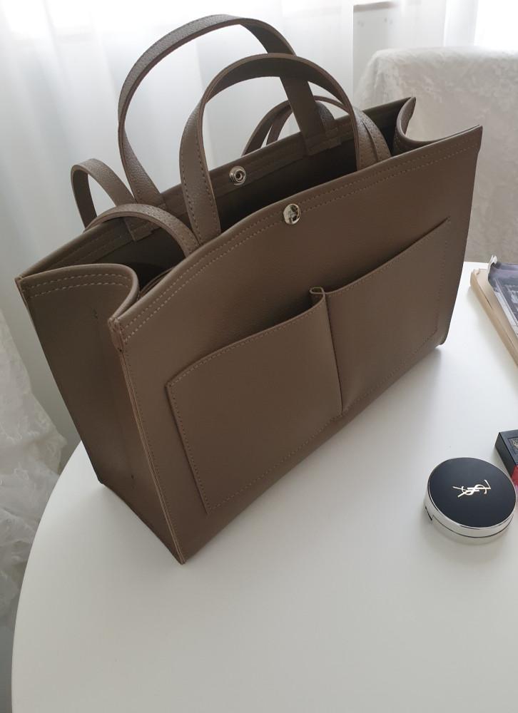 [리햅] (국내제작) 첼레트 포켓 텀블러백 / 아이패드 가방 데일리 기저귀가방 숄더백