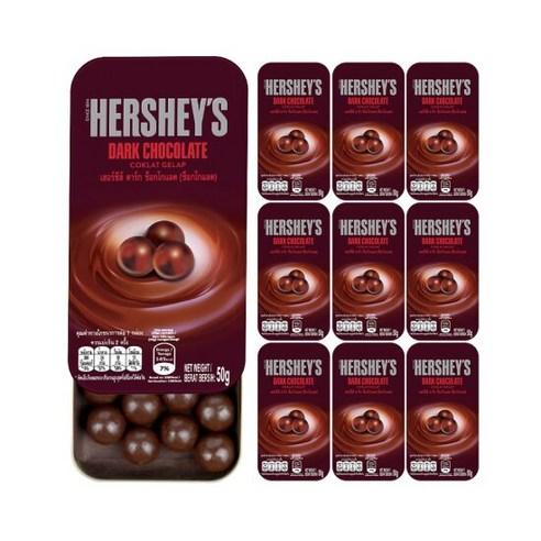 허쉬 다크초콜릿 50g x 10개 (틴케이스), 50g, 10개 - 다크 초콜릿 | 쿠팡