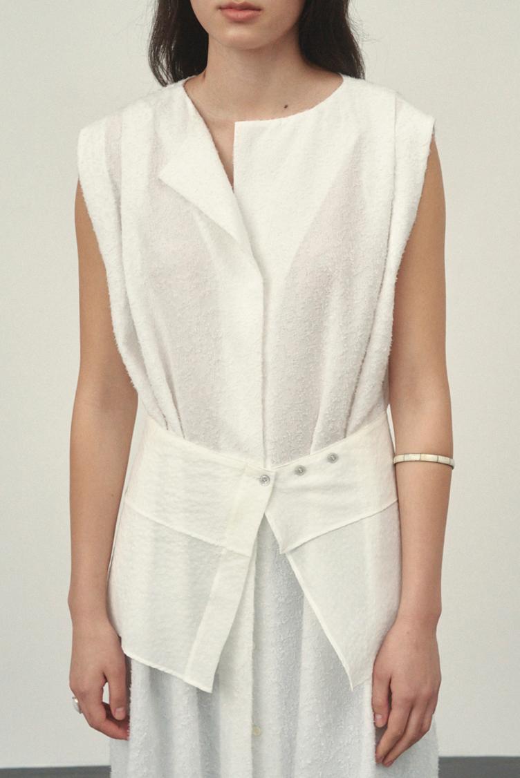 [5/29 예약발송] LAYER BELT SKIRT (IVORY)