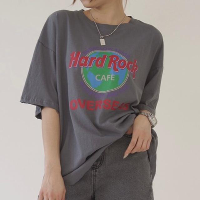 하드락 오버 반팔 티셔츠