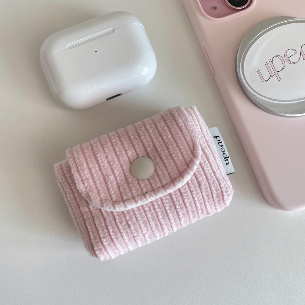 CORDUROY MINI POUCH 3TYPE (strawberry milk)