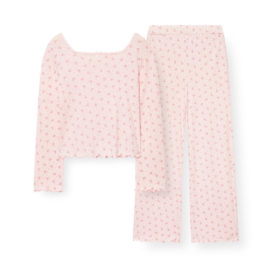 여성 G014 스몰베어 긴소매 파자마 세트