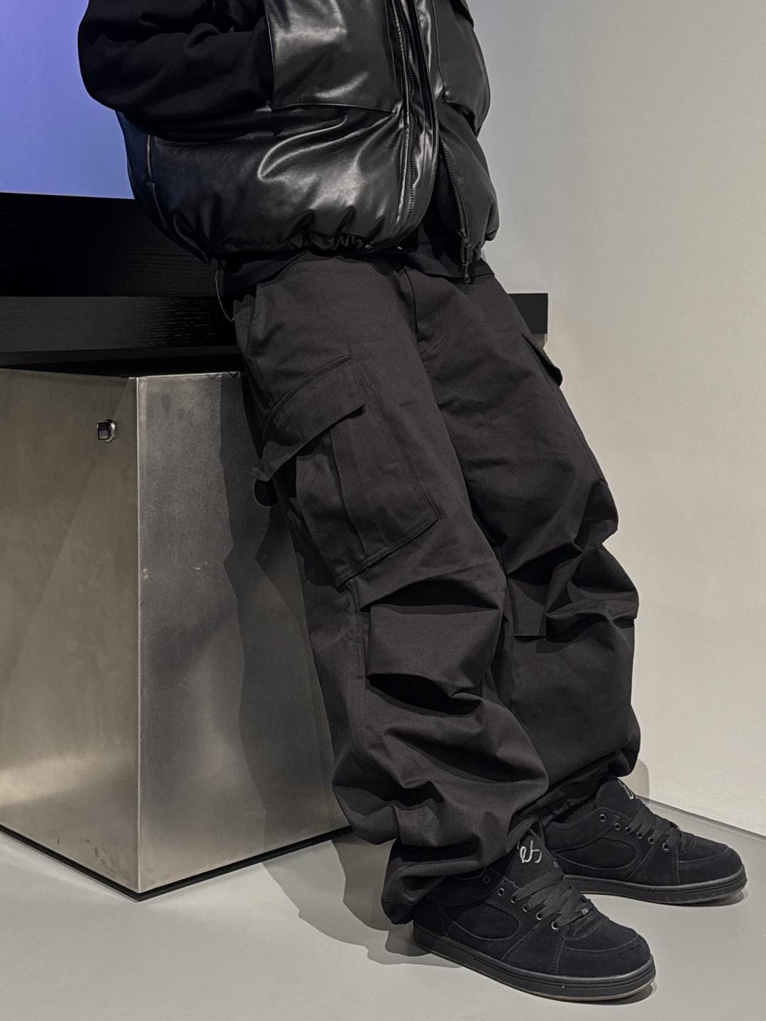 Oblique cargo pants(2Color)