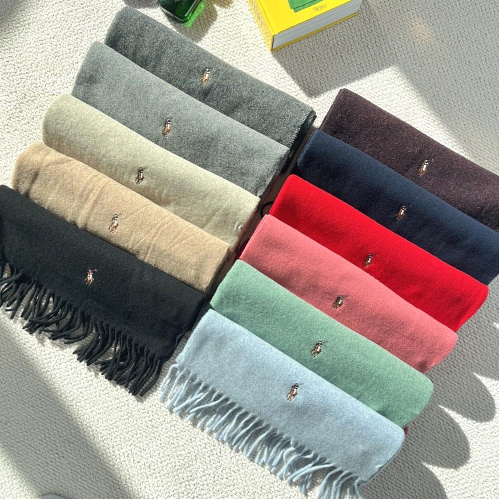 [백화점판] 폴로 랄프로렌 MADE IN ITALY 100%울 머플러/목도리 (11color)