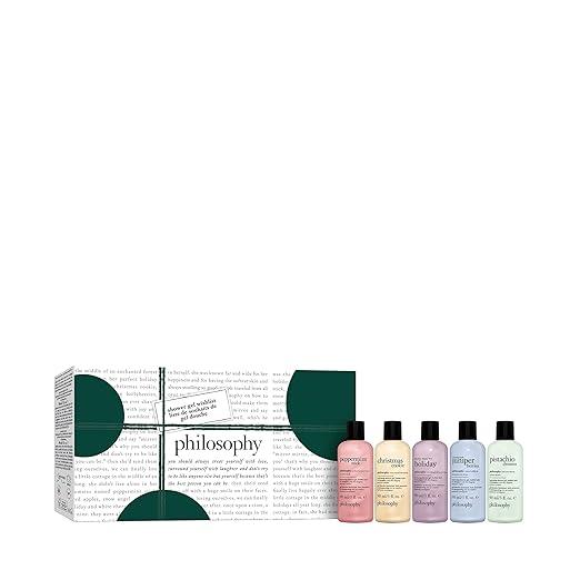 philosophy holiday 3-in-1 shampoo, shower gel & bubble bath - luxurious rich & lathering formula - skin is left soft & moisturized - hair is left clean & conditioned