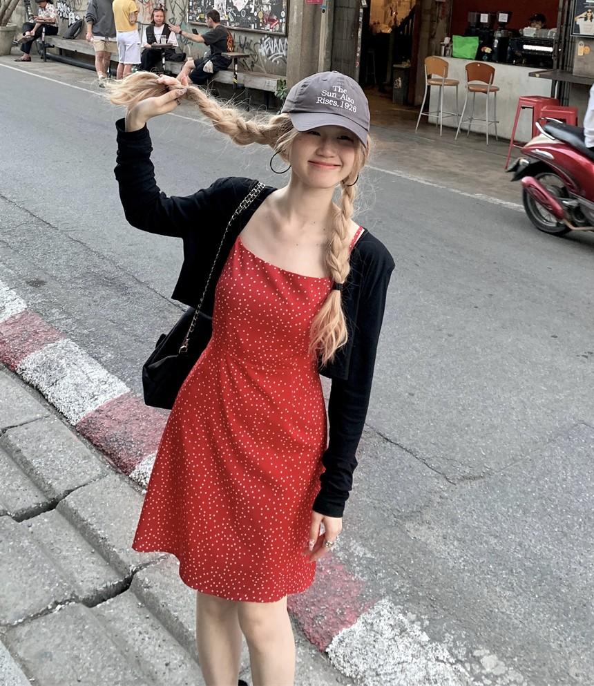 커브미 [L-4XL/빅사이즈] 빨간맛 레이어드 여름 원피스 플라워 미니원피스 휴양지원피스 비치원피스 동남아원피스 밴딩원피스 워터밤