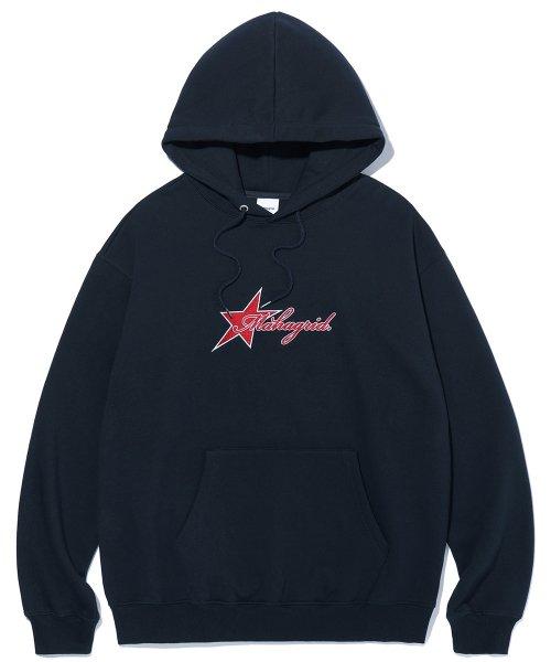 STAR LOGO HOODIE NAVY(MG2CFMM409A)