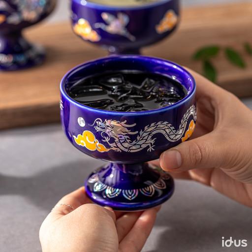 [새해/행운가득선물]자개 품은 청룡 요술잔_색이변해요