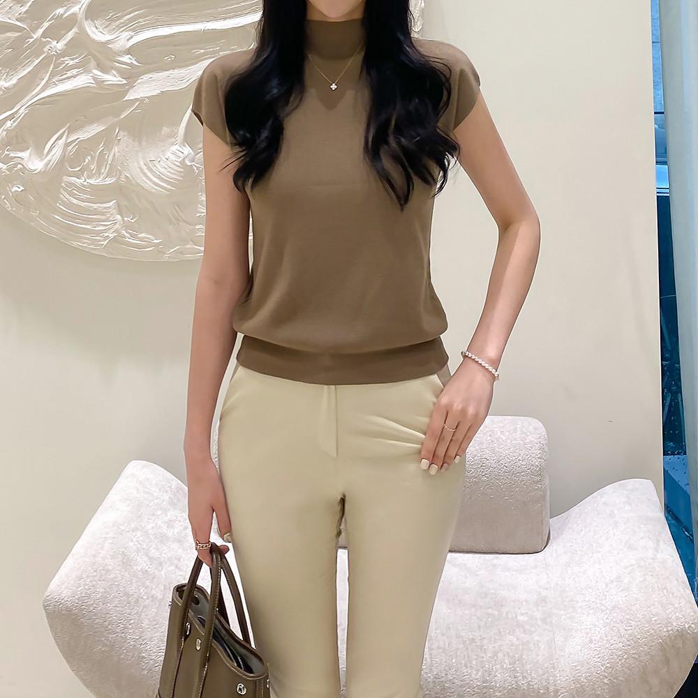 [당일발송/특가진행] 클래식 캡소매 반목 니트 - 모델강력추천