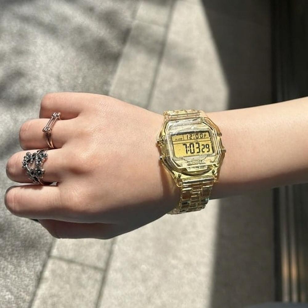 타이맥스 x BEAMS BOY 콜라보 Clear Yellow Classic Digital