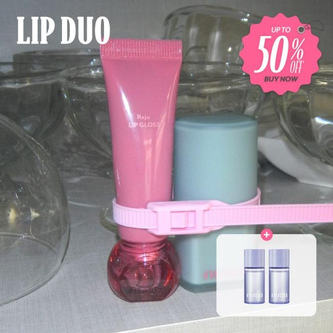 [LIP DUO] 무스 립추얼 + 리쥬 립 글로스 or 무스 립추얼 (+케어 클렌징 워터&오일 증정)