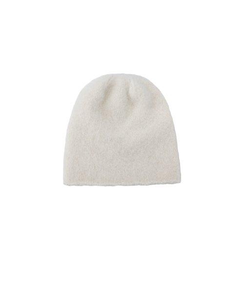 Whole Garment Alpaca Beanie  [ Ivory ]