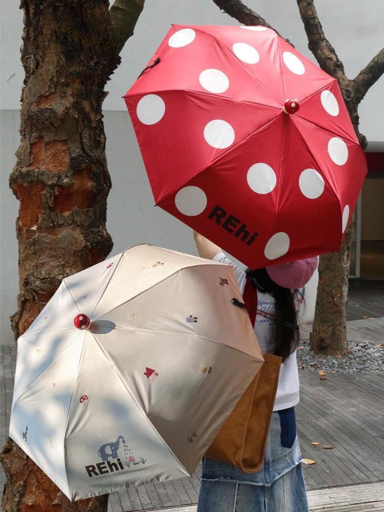 수심 Mushroom Parasol(2 color) 머쉬룸 우산 여름 양산 접이식 버섯