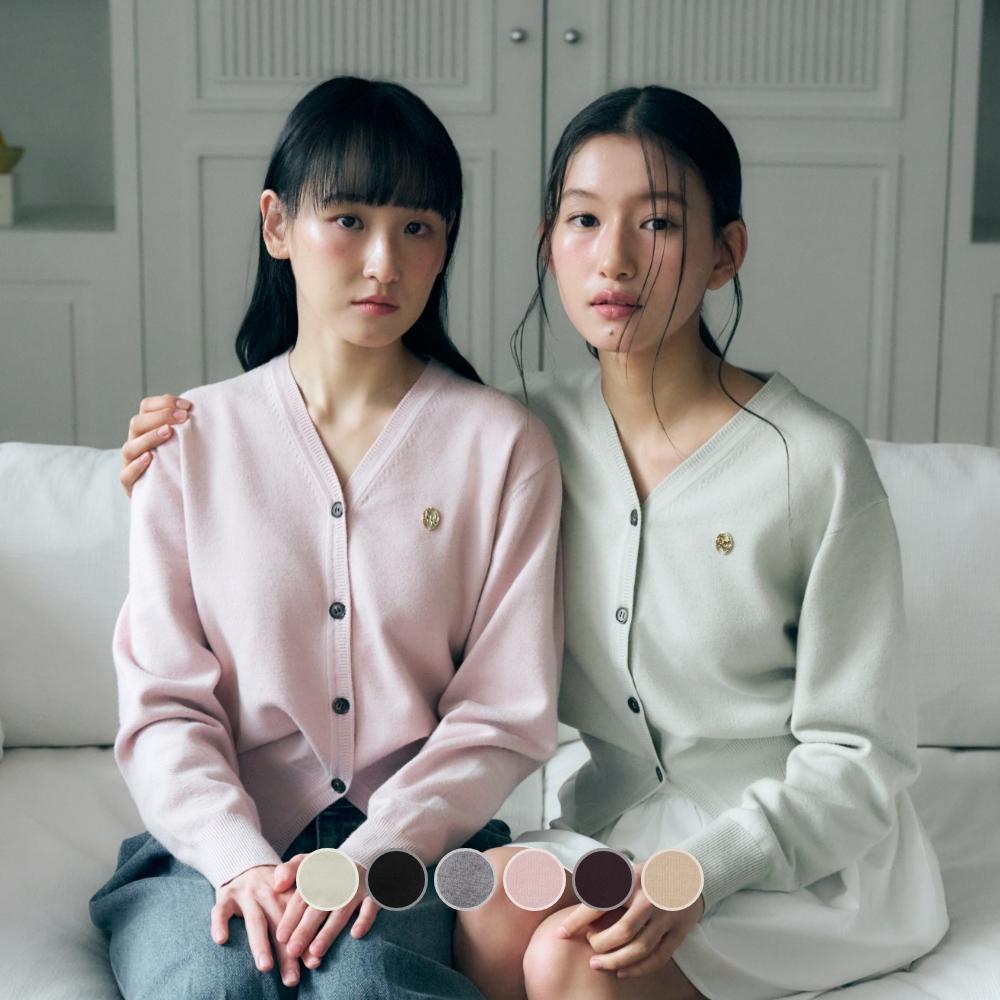 데일리 소프트 벨 슬리브 브이넥 가디건_6COLOR