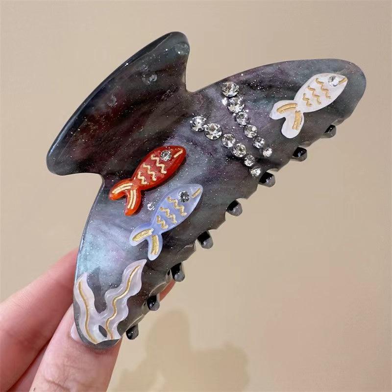 Undersea World Hair Claw within Grey