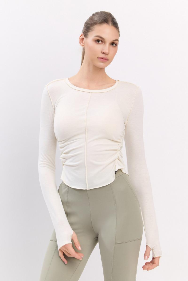 TL127 L/S COVER UP WHITE