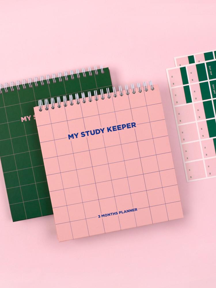 MY STUDY KEEPER 3개월 스터디플래너(만년 데일리 스케줄러 공부 공시생 계획표 노트 스터디스케줄러 데일리플래너)