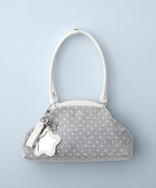 Dot Cozy Dumpling Bag Gray