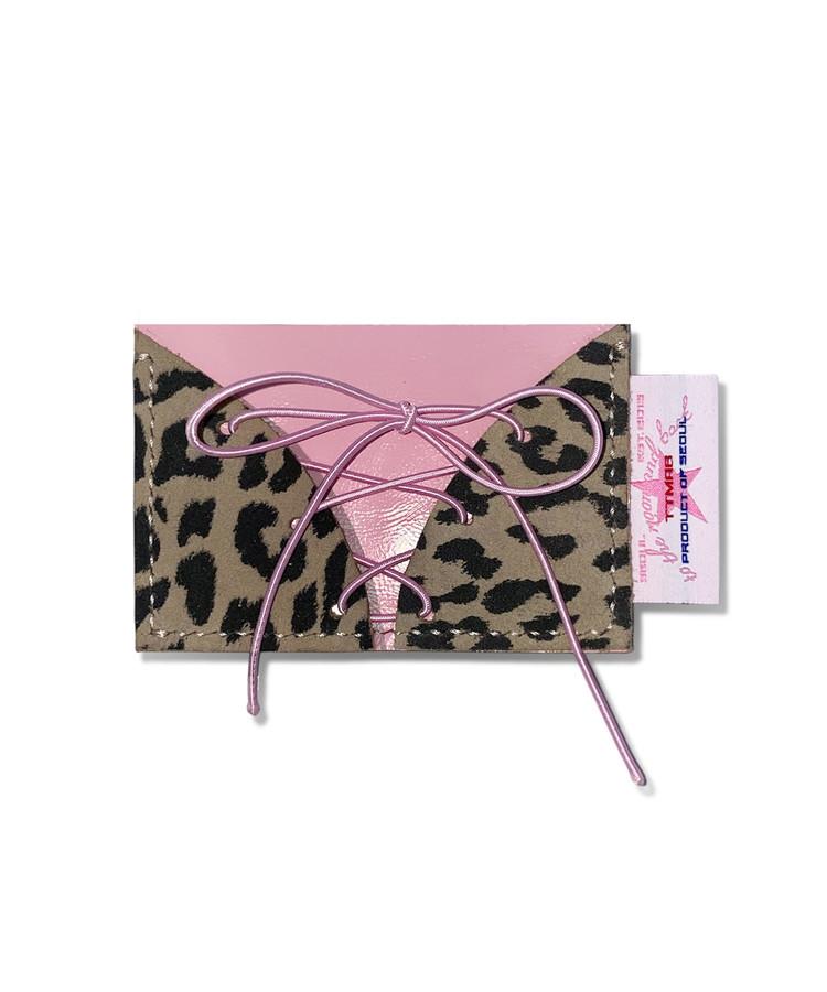 [런칭기념 30% OFF] Baby Leopard Card Case 베이비 레오파드 카드지갑 - Pillow Talk Pink : 투더문앤백 ttmab [티티맙]