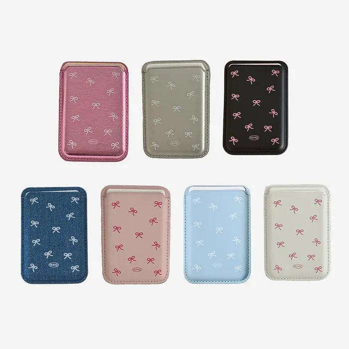 Ribbon Pattern Magsafe Wallet (7 colors) 리본 맥세이프 카드지갑