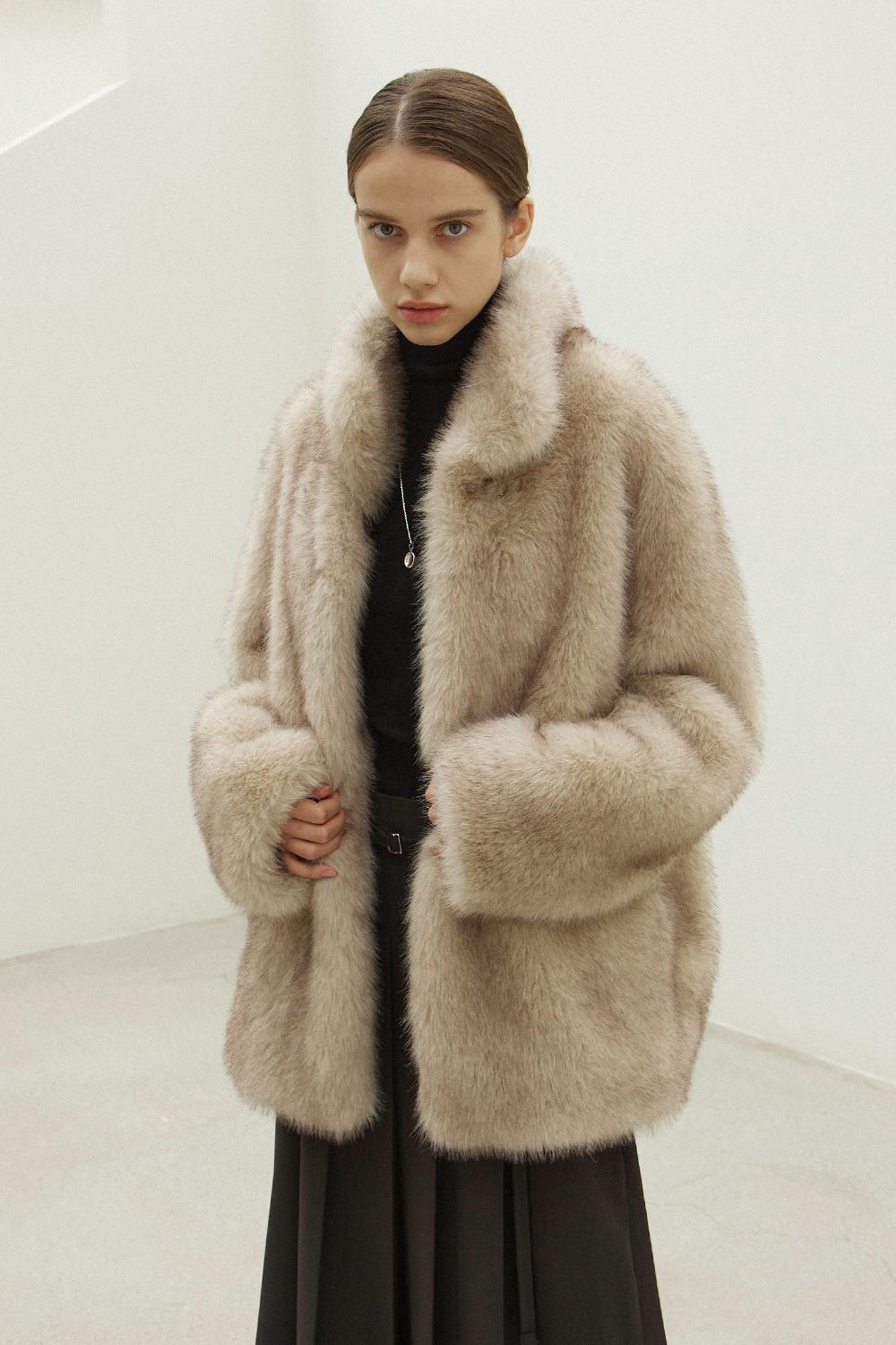 [mibypp's Pick] Bush fur jacket _cream beige