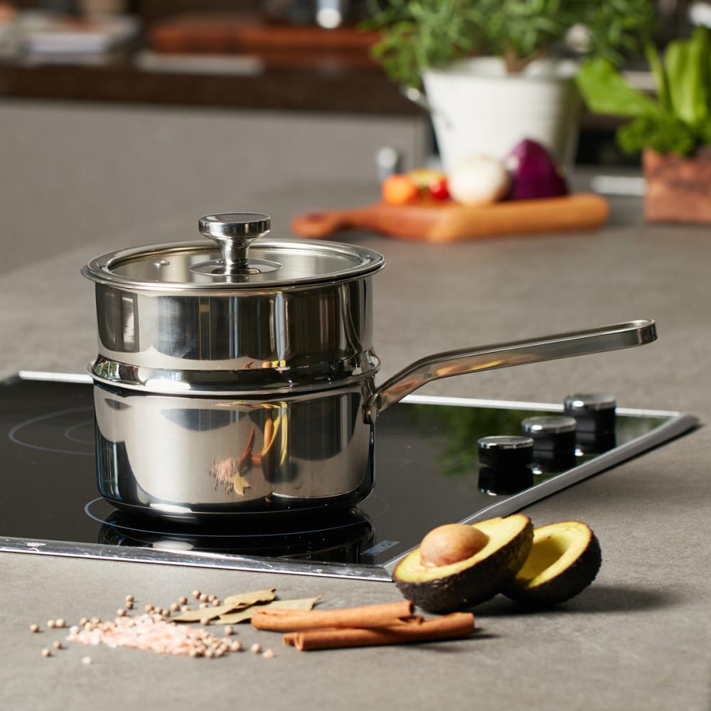 핀일로 통5중 이유식용 16편수+유리뚜껑+펀칭볼+찜기 만능 편수 인덕션 스텐냄비세트