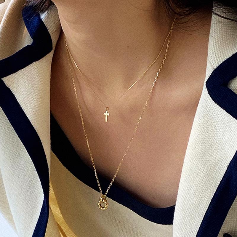 [아몬즈 단독] CROSS NECKLACE