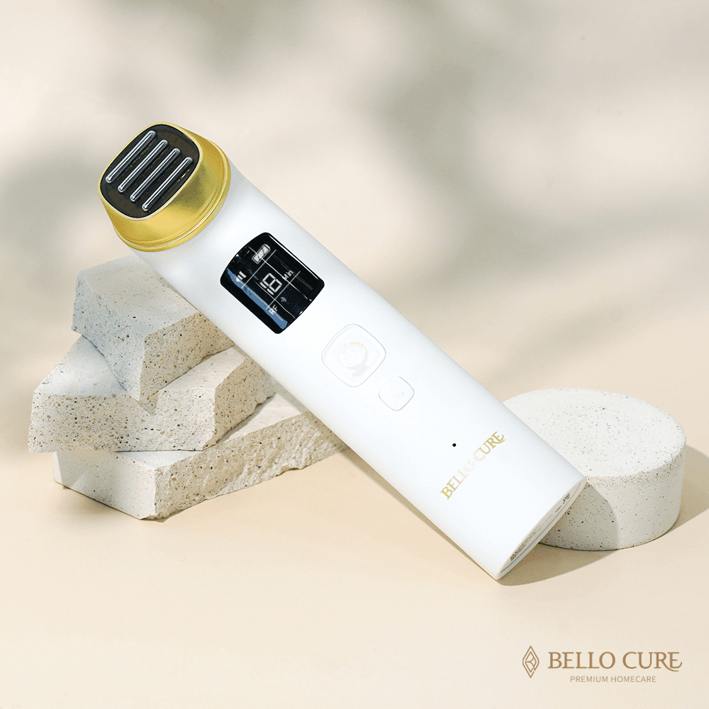 벨로큐어 LED 고주파마사지기 토탈케어 뷰티디바이스 갈바닉 피부관리기 가정용 고주파 출력 1000khz 피부 탄력 리프팅 x 기계