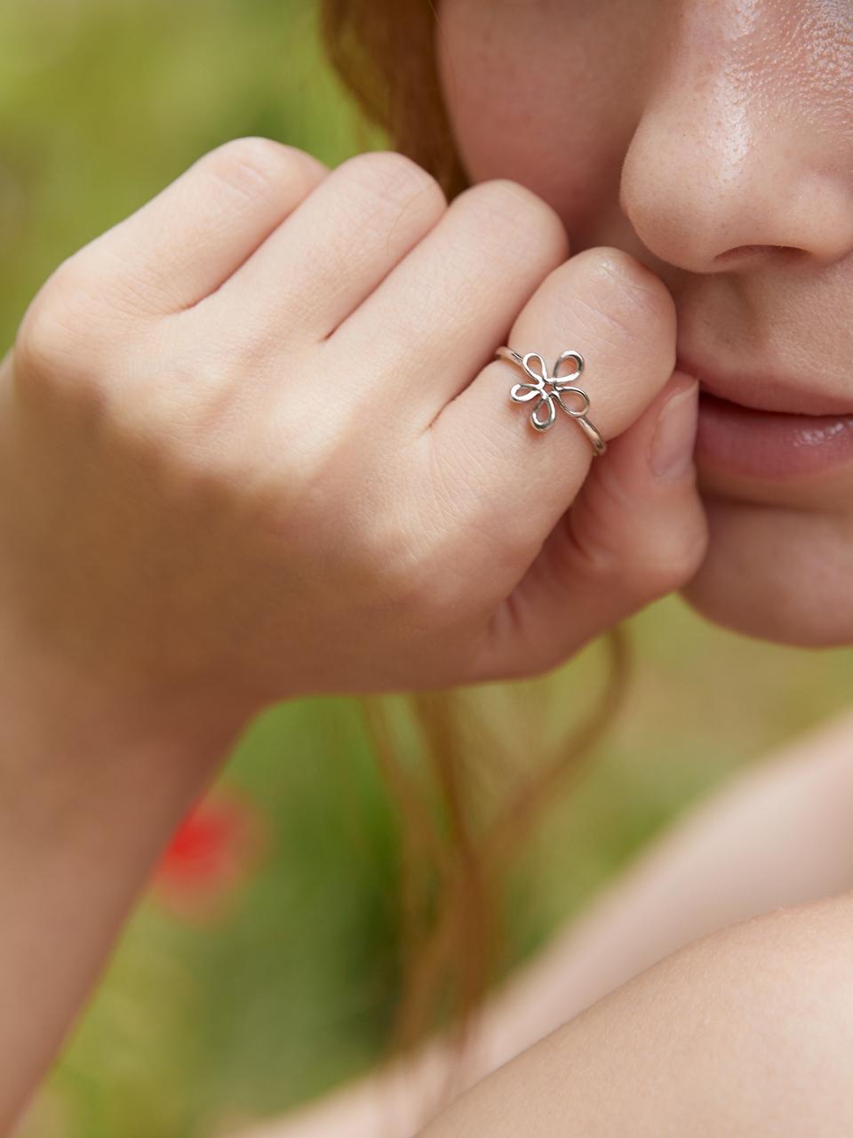 [silver925]Lissome flower ring