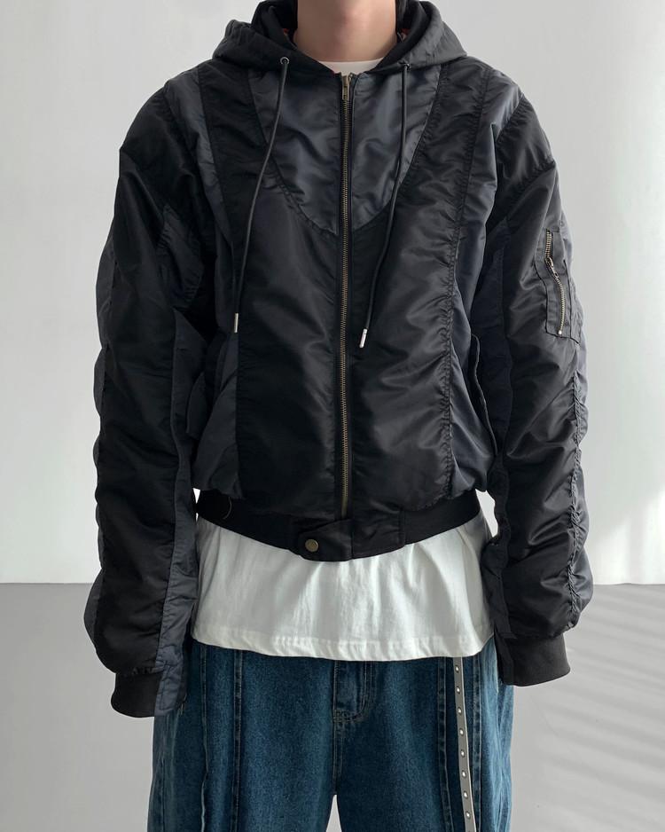 후디드 셔링 MA-1 (3colors)