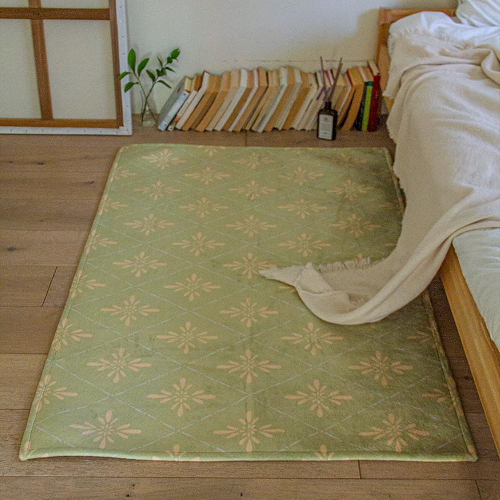 빈티지 그린 사계절 단모 러그 발매트 카페트 3size