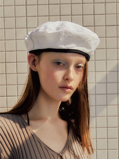 PARACHUTE BERET IN WHITE
