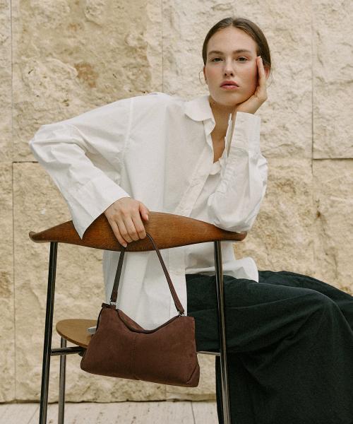 MOVO BAG _ 스웨이드 브라운 미니백 3way