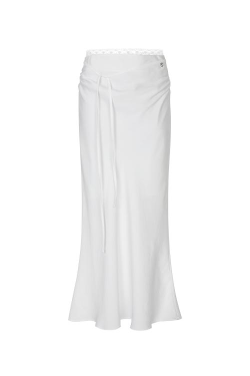 JADE LONG SKIRT white