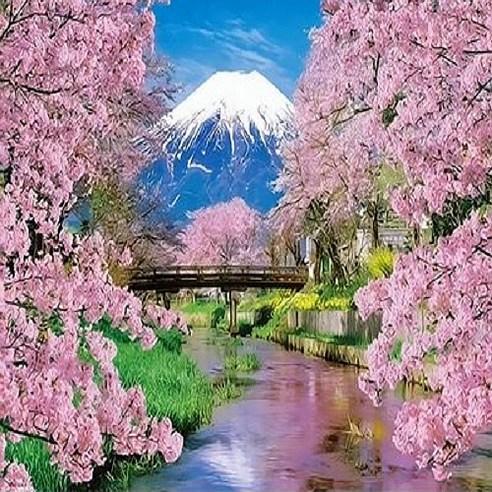 피포페인팅 DIY 풍경화 그리기 세트 봄 테마 시리즈 40 x 50 cm - DIY만들기 | 쿠팡