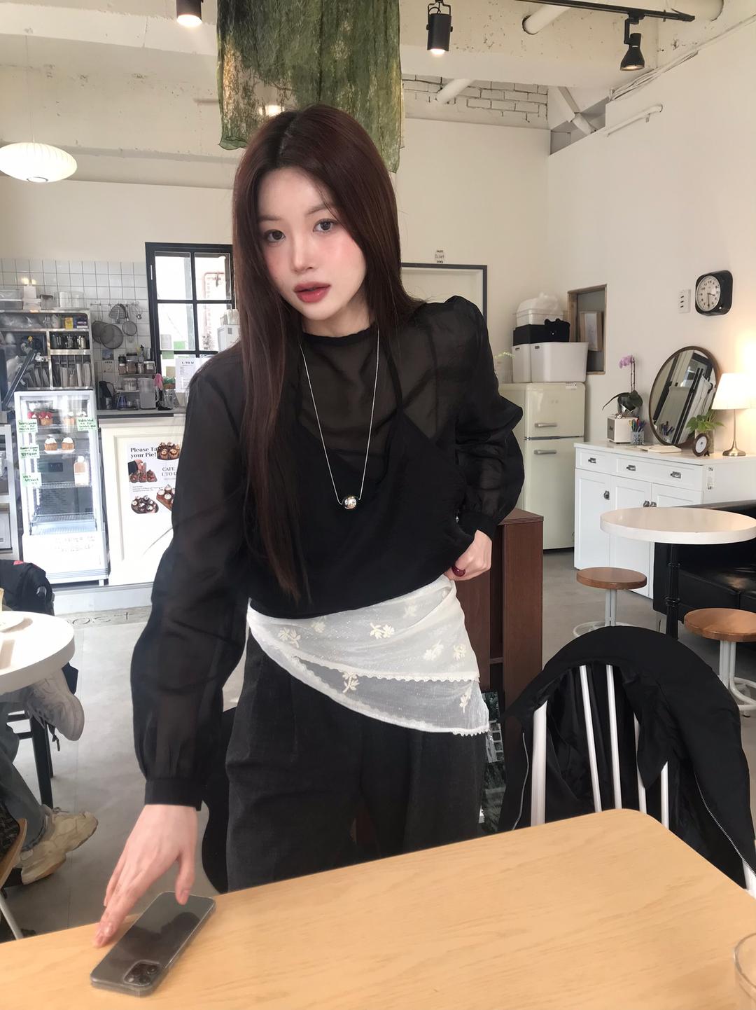 shine blouse (2col)*뷔스티에별도