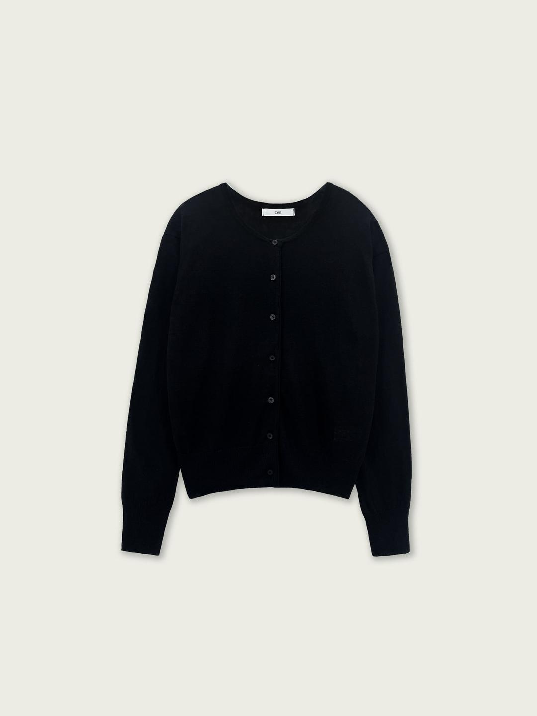 Contte linen cardigan - Black