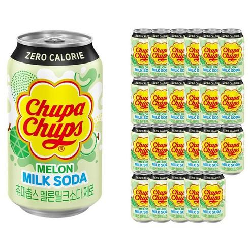 츄파춥스 멜론 밀크소다 제로, 350ml, 24개 - 기타탄산음료 | 쿠팡