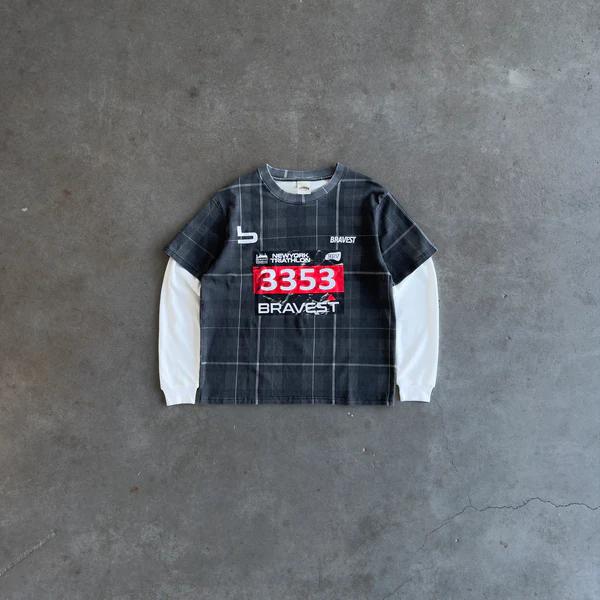 Marathon Plaid Thermal Tee