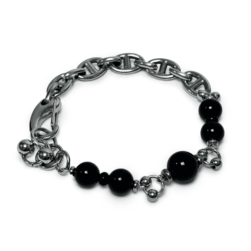 Black Onyx chain bracelet